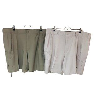 Bimini‎ Bay Cargo Shorts Men 44 Lot of 2A Performance NWOT Fishing Boating Beach